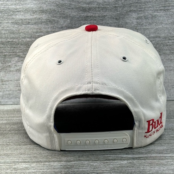 VTG Bill Elliott Bud King Of Beers USA Made Snapback Trucker Hat OSFA 1994 90s - Picture 5 of 16